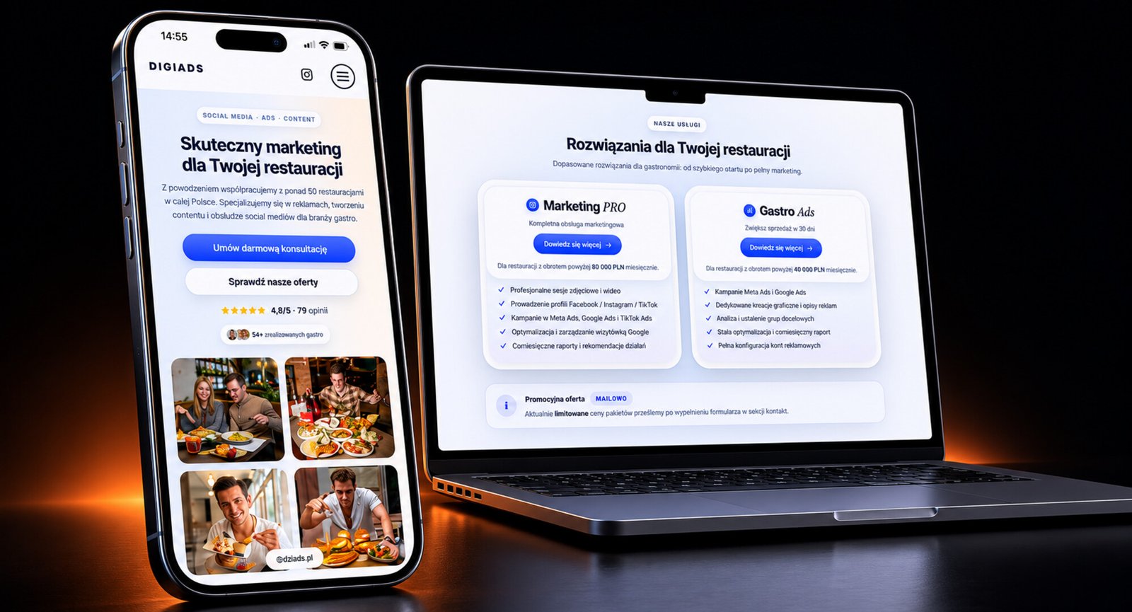 DigiAds — agencja marketingowa dla restauracji